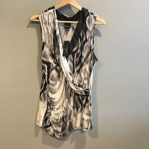 New Worthington Leather Detailed Blouse New XL